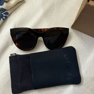 Le Specs Brown Cat-Eye Sunglasses